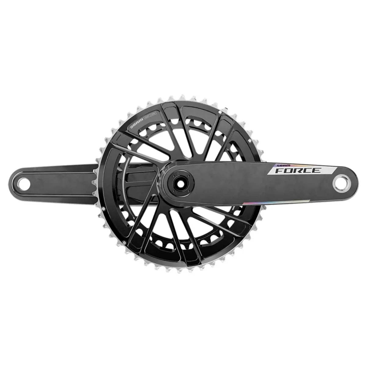 Sram Force Kurbel E1 DUB Road Carbon | 12x2-fach Abstufung 46-33 Zähne 165 mm Mod 26