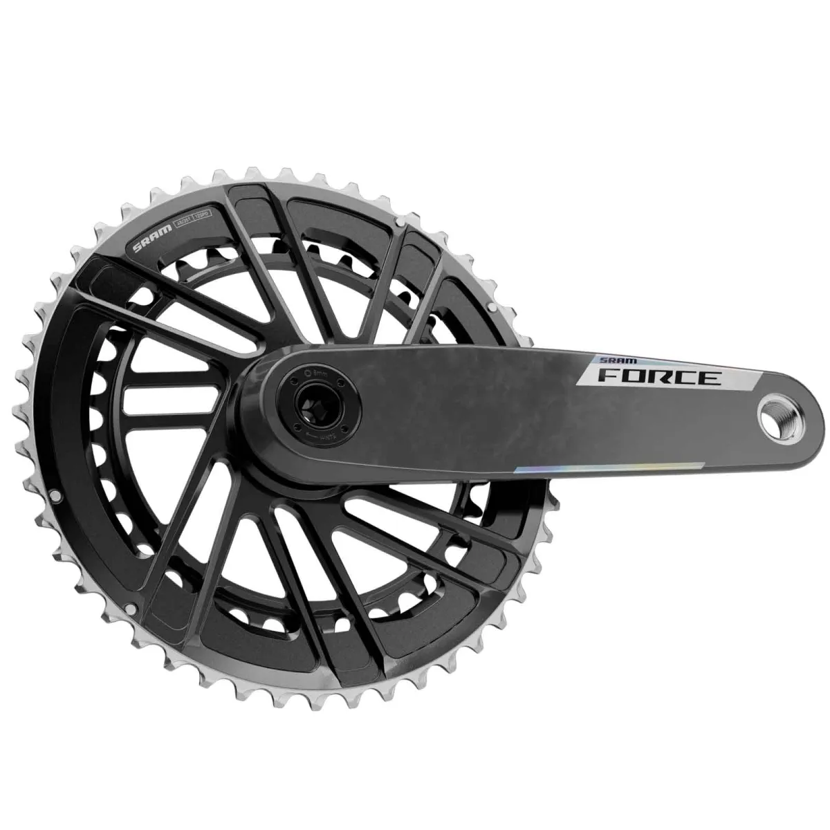 Sram Force Kurbel E1 DUB Road Carbon | 12x2-fach Abstufung 46-33 Zähne 165 mm Mod 26