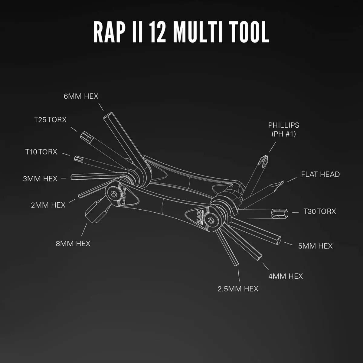 Lezyne Multitool RAP II 12