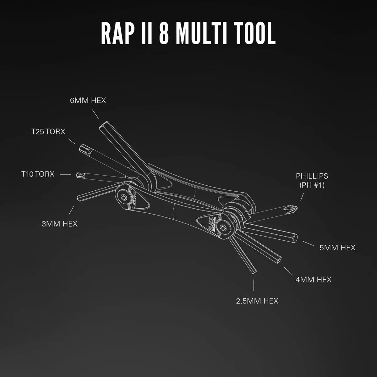 Lezyne Multitool RAP II 8