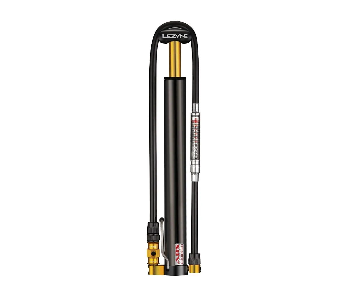 Lezyne CNC Micro Floor Drive HVG Minipumpe schwarz 6,2 Bar