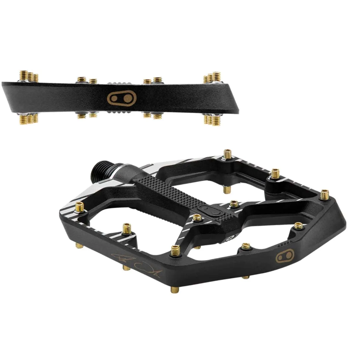 Crankbrothers Stamp 7 Plattform Pedale Fabio Wibmer Edition black-white large