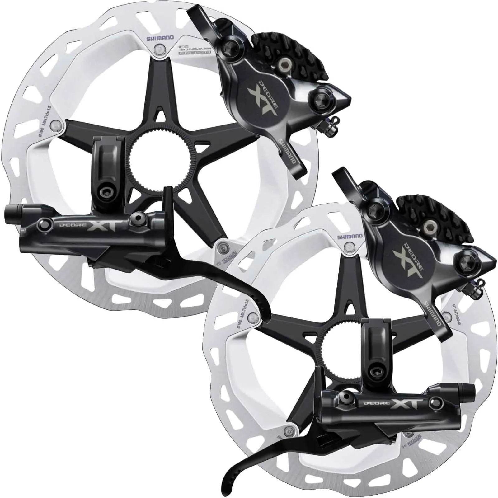 Disc-Set Shimano Deore XT M8200 XC Scheibenbremsen 2-Kolben| Disc Cneterlock Scheiben RT-CL800