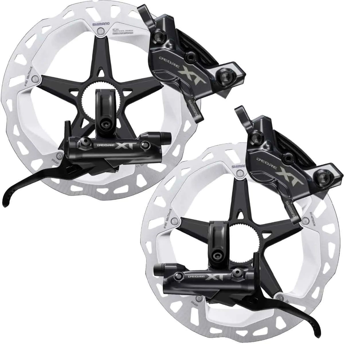 Disc-Set Shimano Deore XT M8220 Scheibenbremsen 4-Kolben | Disc Centerlock Scheiben RT-CL800