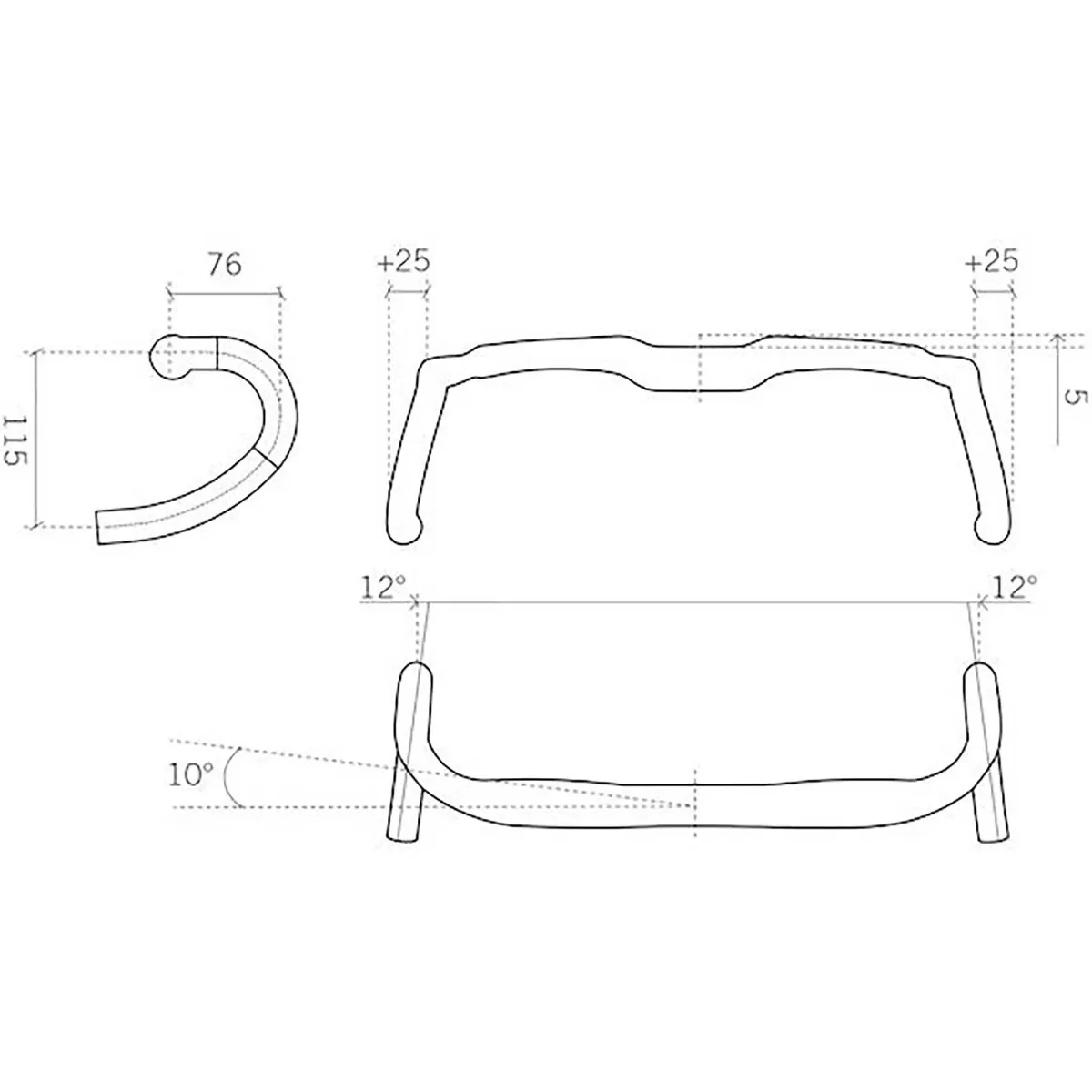 FSA AGX K-Wing Carbon Gravel-Rennradlenker Breite 48 cm