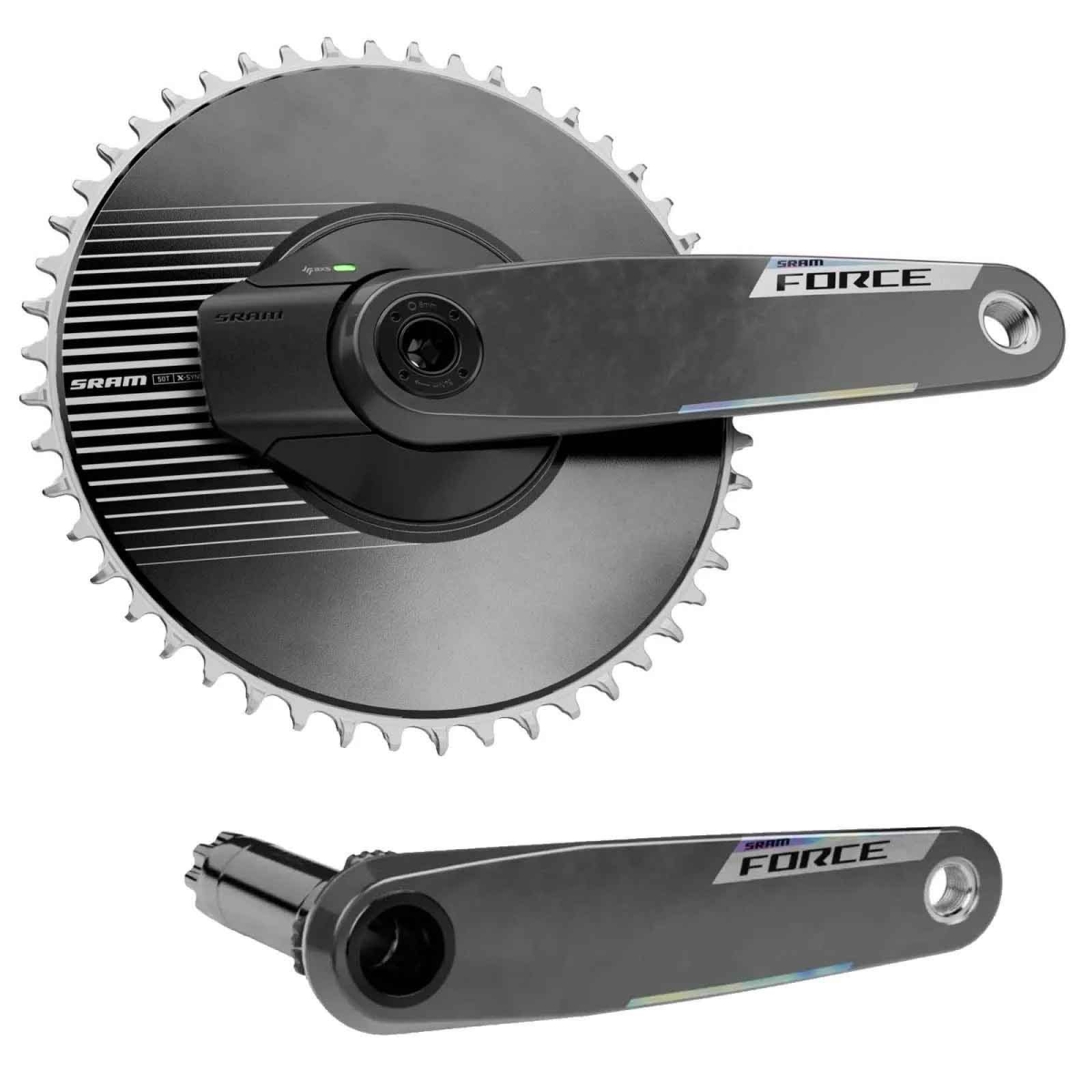 Sram Force AXS E1 Aero TT Gruppe Aero-Powermeter Disc 12x1-fach