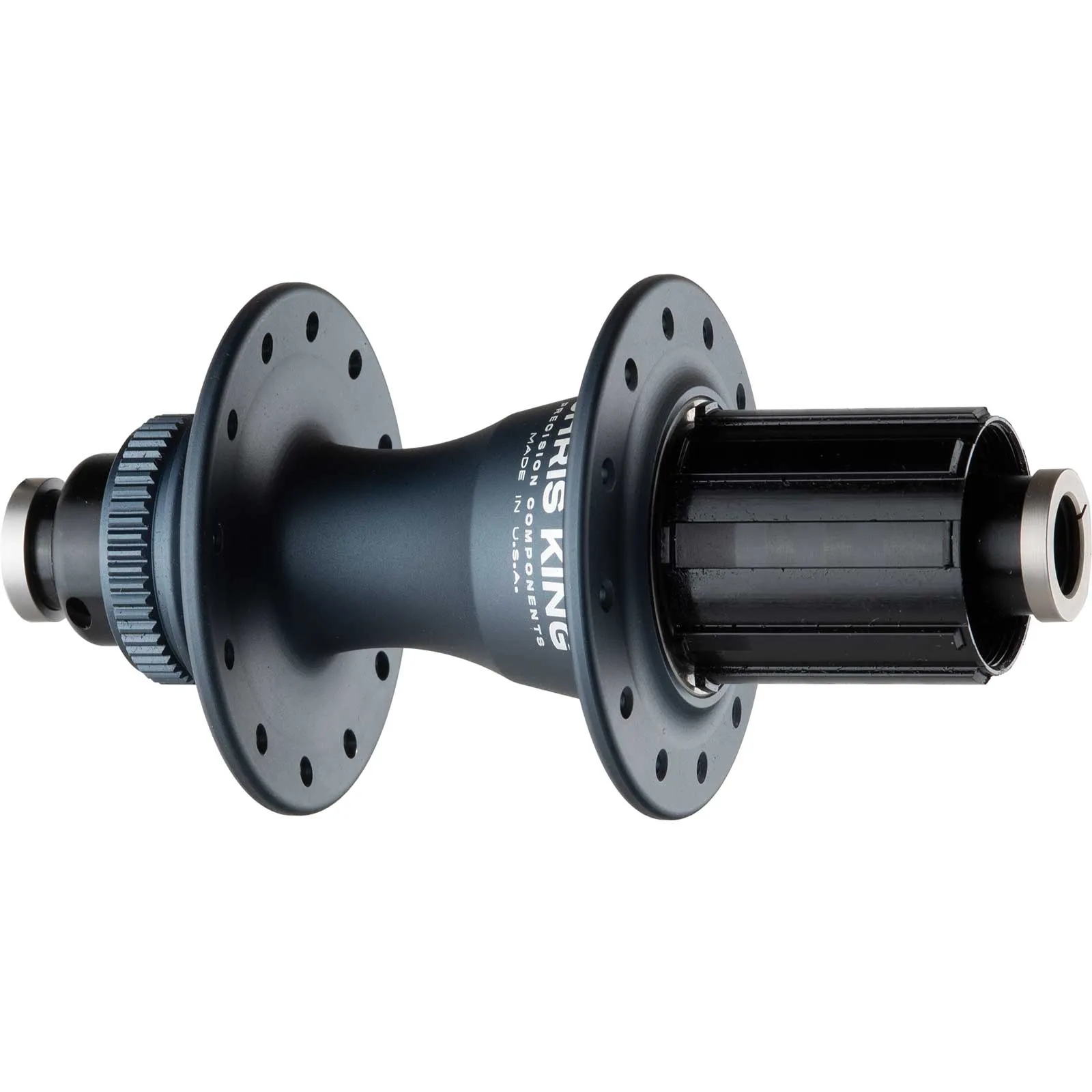 Chris King R45D Hinterradnabe 12x142 Disc Centerlock 32 Loch Rotor Shimano Micro Spline midnight | nachtblau