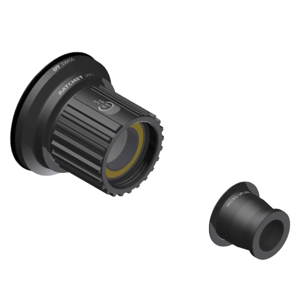 DT Swiss Ratchet DEG MTB Freilaufkörper-Kit | Ceramic Light Alu Shimano Micro Spline + Endanschlag rechts 12x148/157 mm