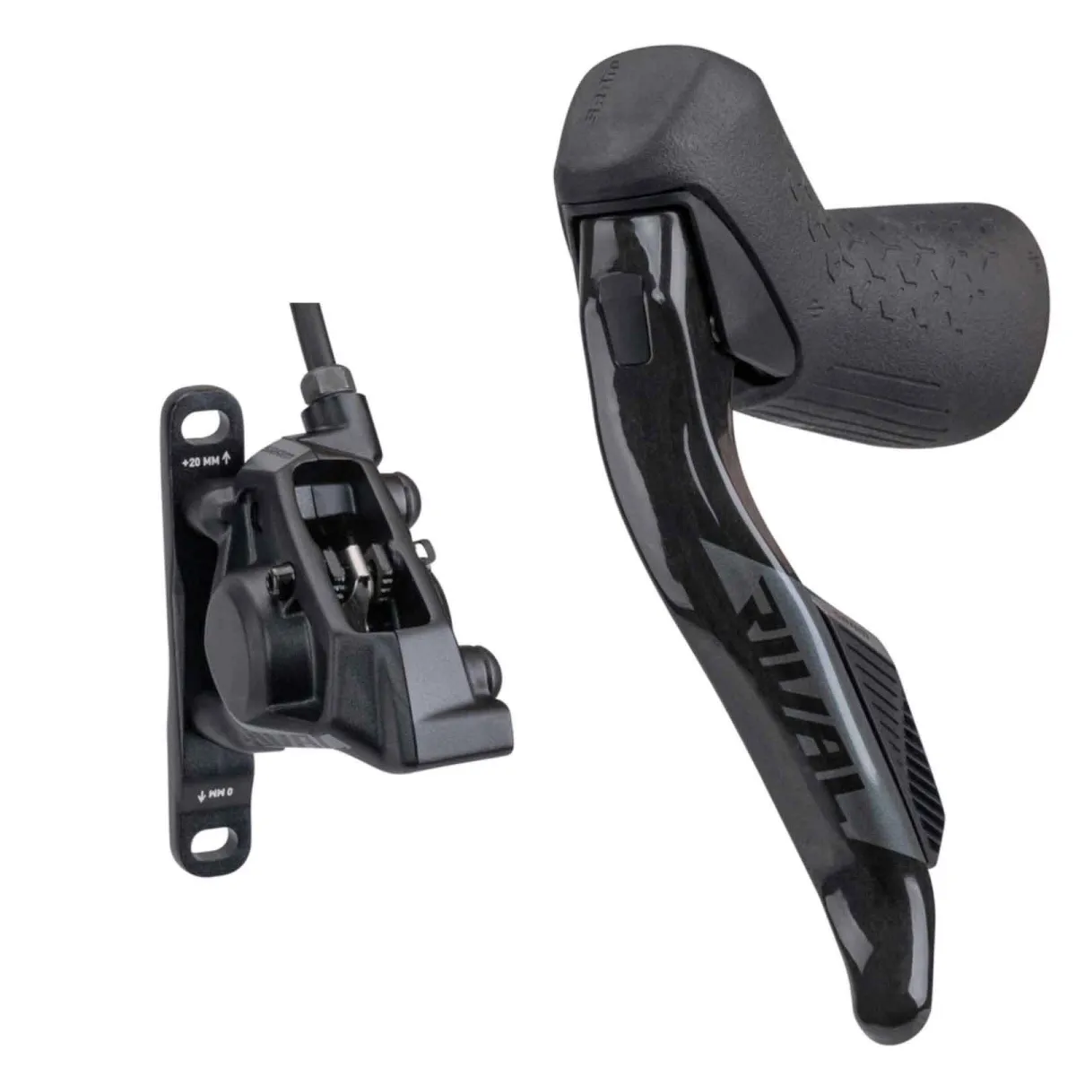 Scheibenbremse Sram Rival AXS E1 HRD Schalt-/Bremssystem | Griff links + Discbrake Vorderrad Mod 26