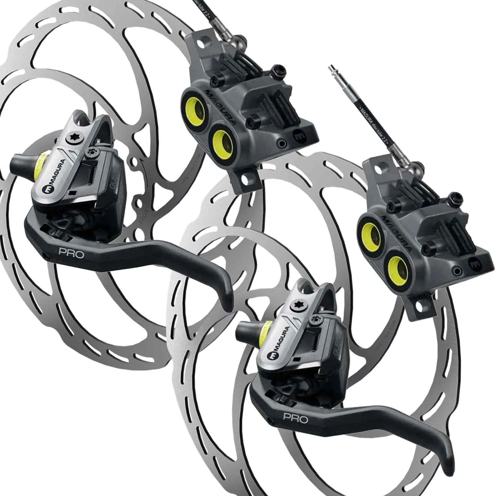Disc Brake Set Magura Gustav Pro Scheibenbremsen + MDR-S 2.0 Scheiben komplett