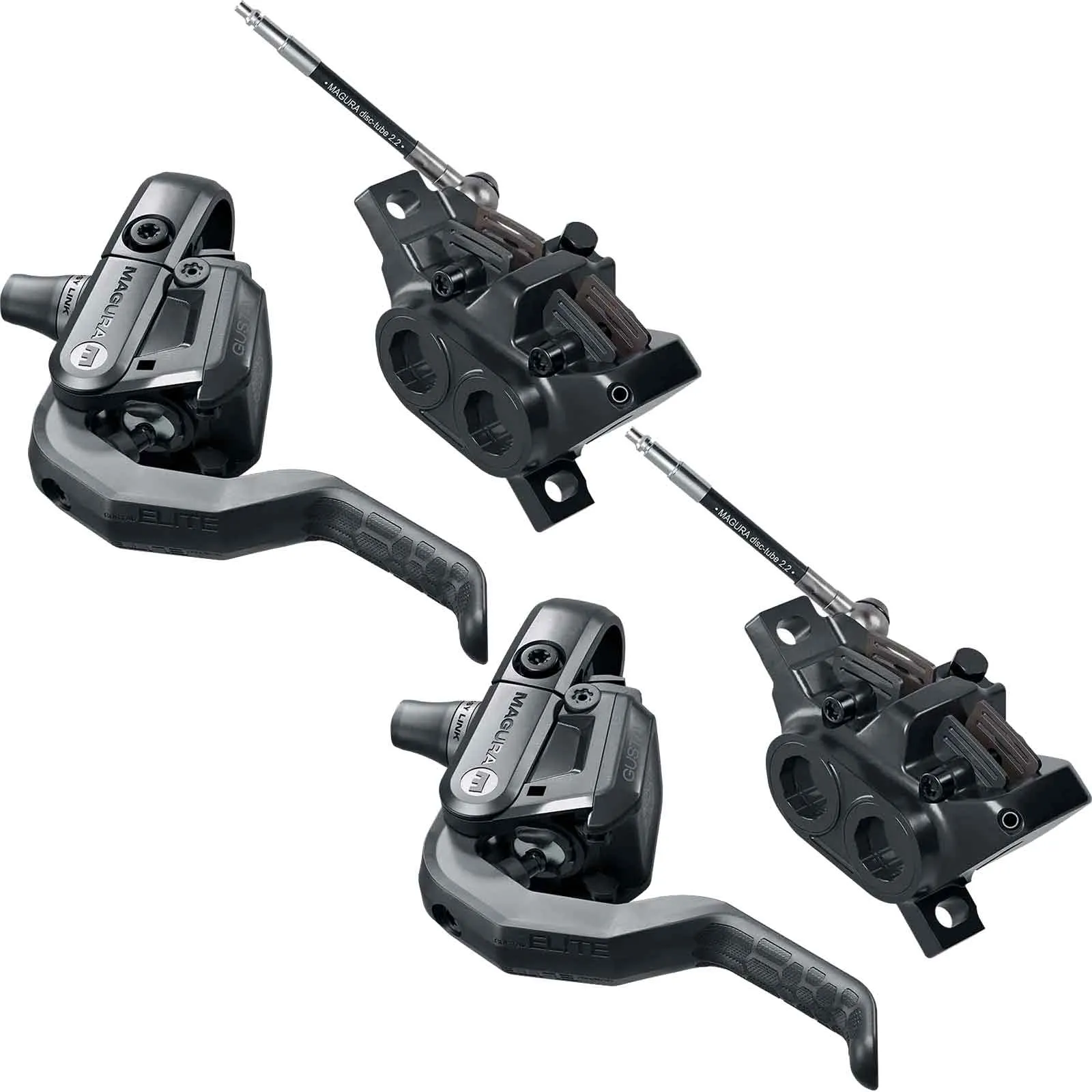 Disc Brake Set | Magura Gustav Elite Scheibenbremsen + MDR-C CL Centerlock Scheiben komplett