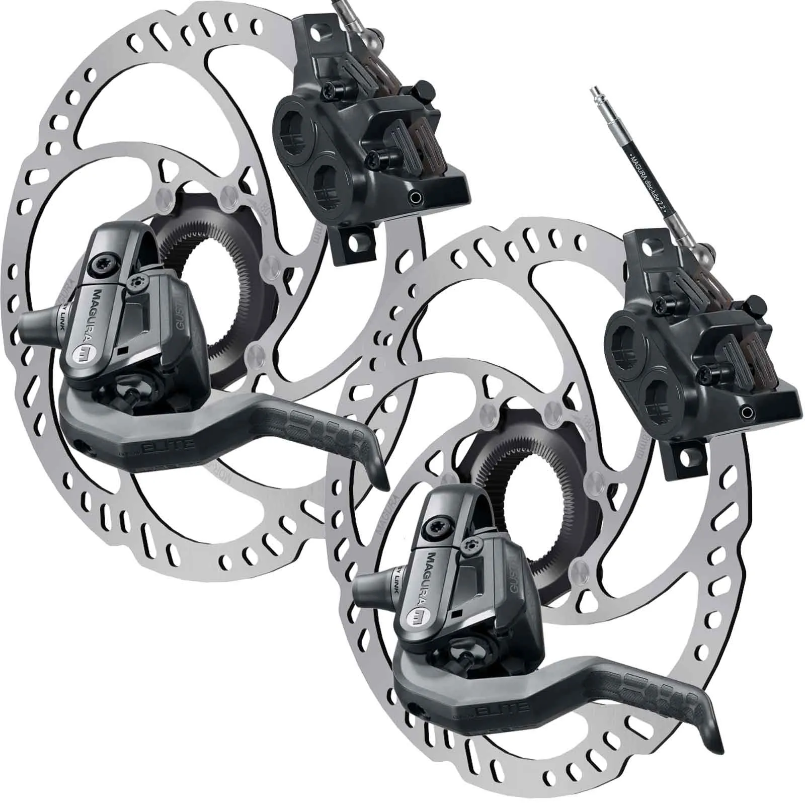 Disc Brake Set | Magura Gustav Elite Scheibenbremsen + MDR-C CL Centerlock Scheiben komplett