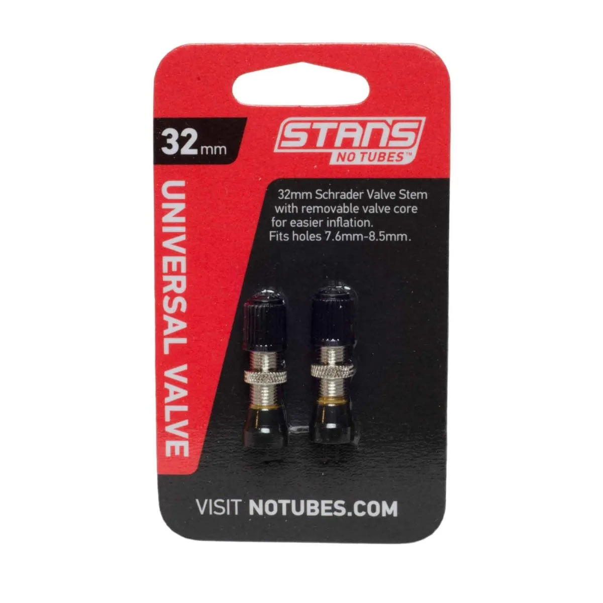 Stans NoTubes Tubeless Ventil Auto Universal Messing 32 mm 2 Stück