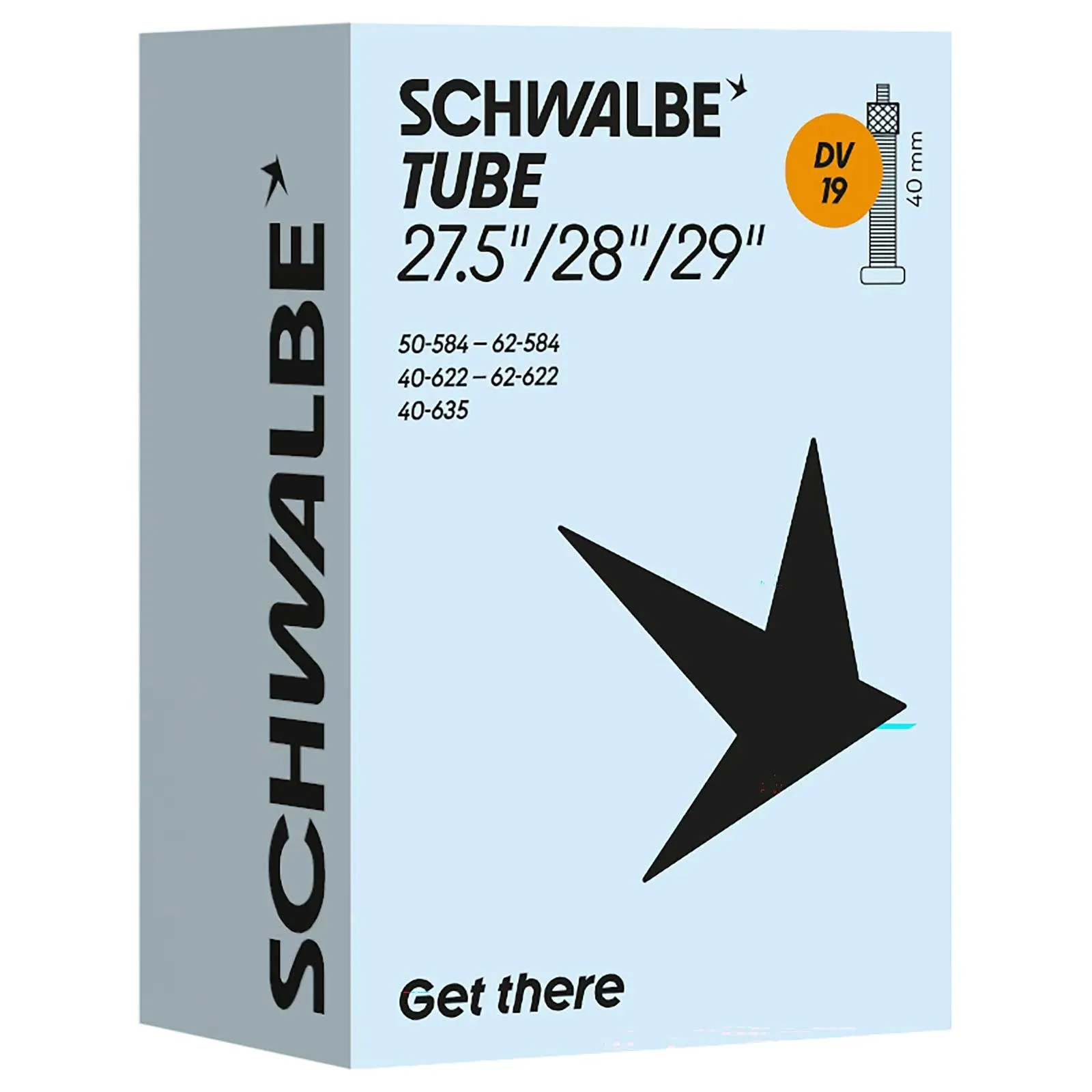 Schwalbe DV19 Schlauch | 29/28/27,5 x 1.5-2.4 Zoll Dunlop Ventil 40 mm