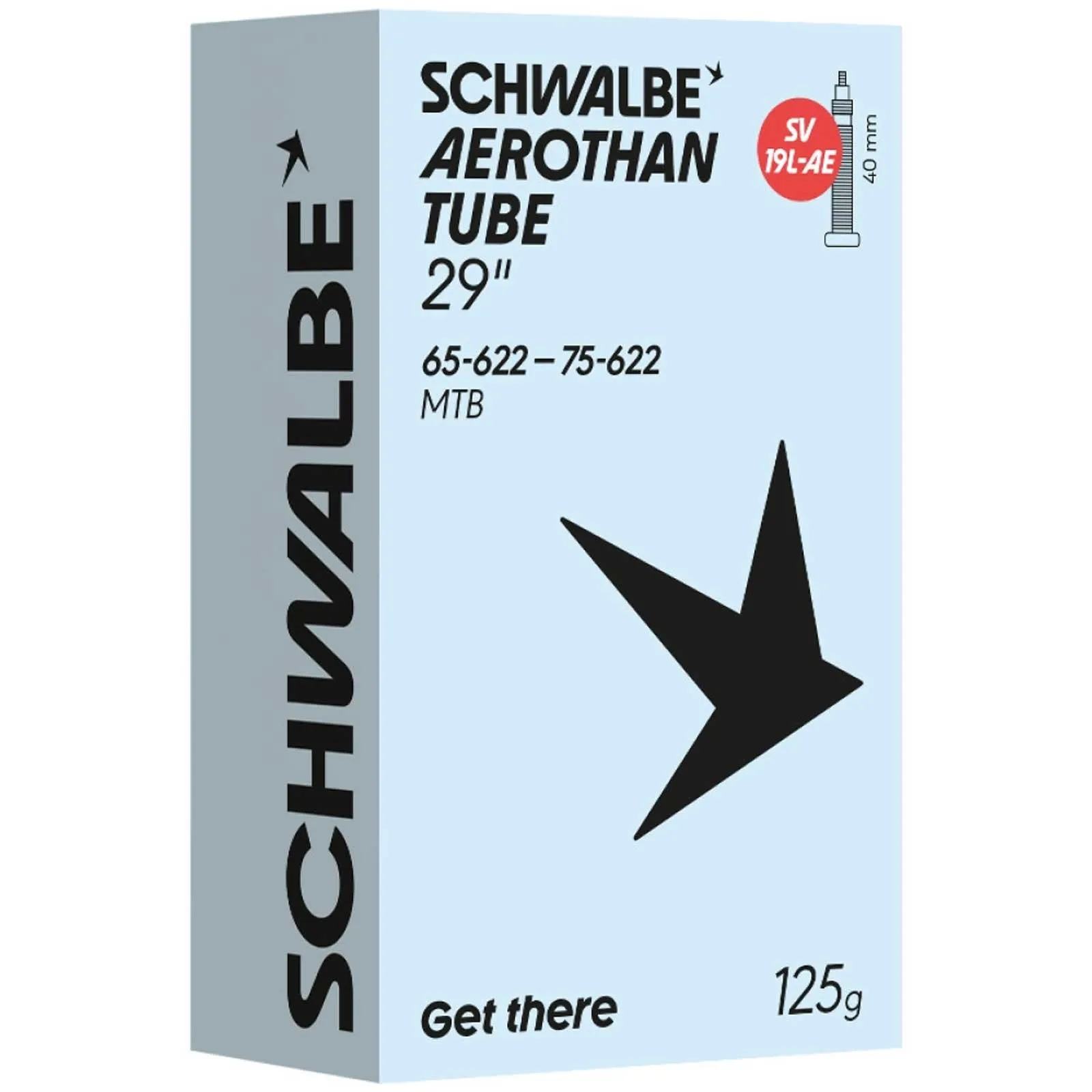 Schwalbe Aerothan SV19L-AE MTB TPU Schlauch | 29 Zoll x 2.6-3.0 Sclaverand Ventil 40 mm