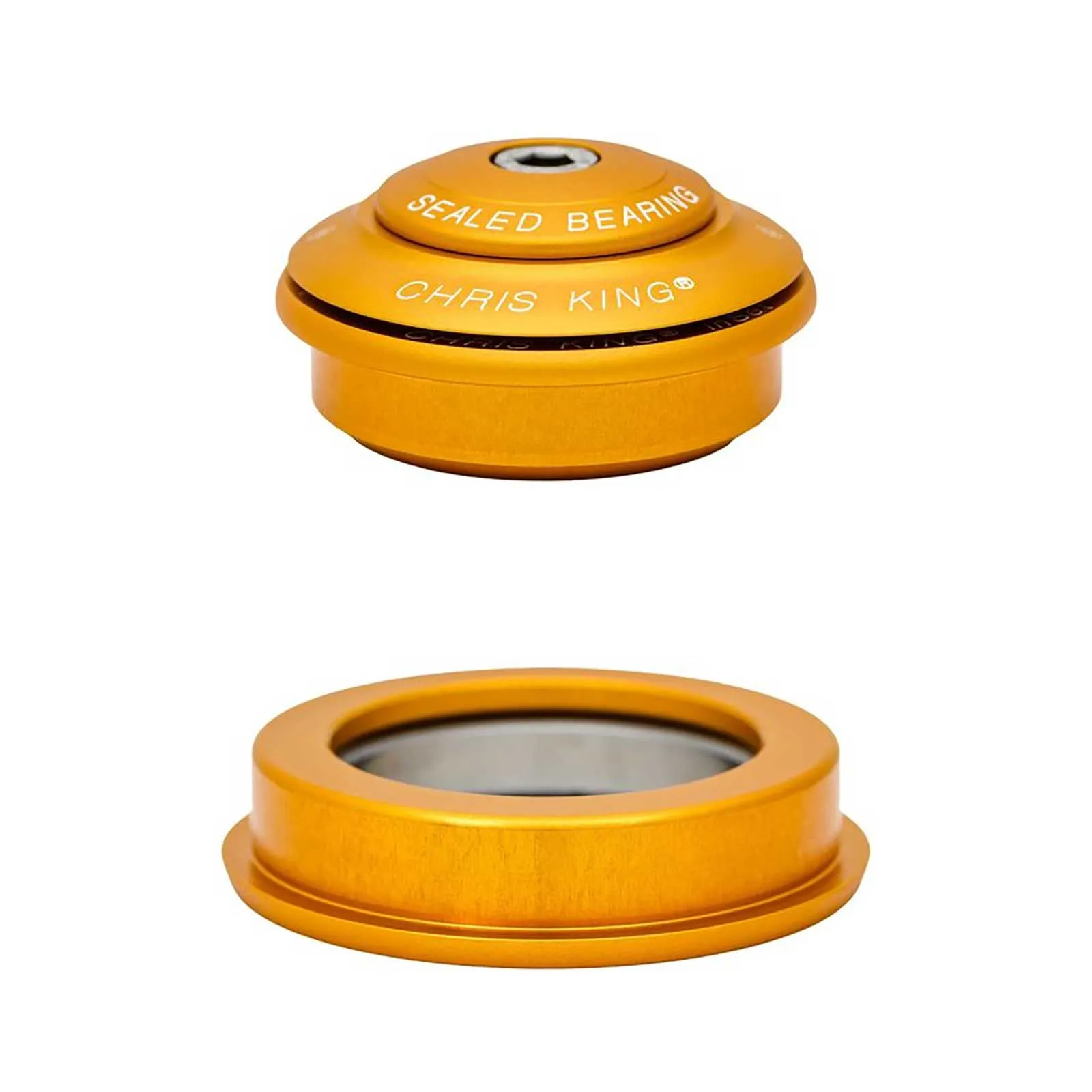 Chris King InSet i2 Steuersatz Tapered 1 1/8 - 1,5 Zoll matte gold 50TH | ZS44/28,6 - ZS56/40