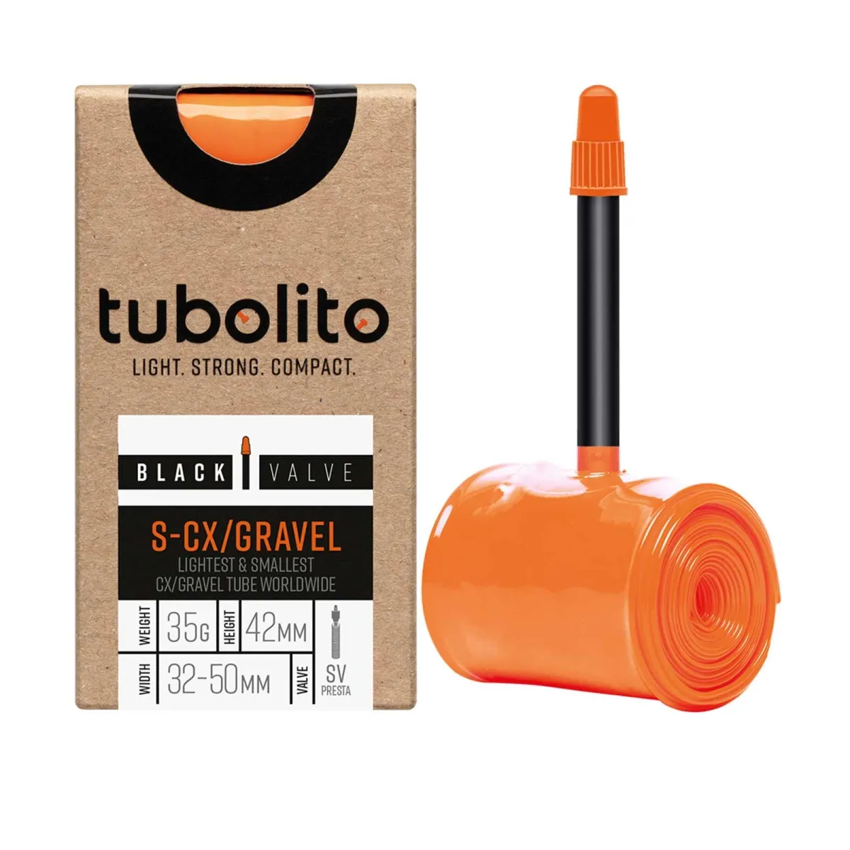 Tubolito Schlauch S-Tubo CX/Gravel - 28 Zoll x 32-50 mm Sclaverant Ventil 42 mm schwarz
