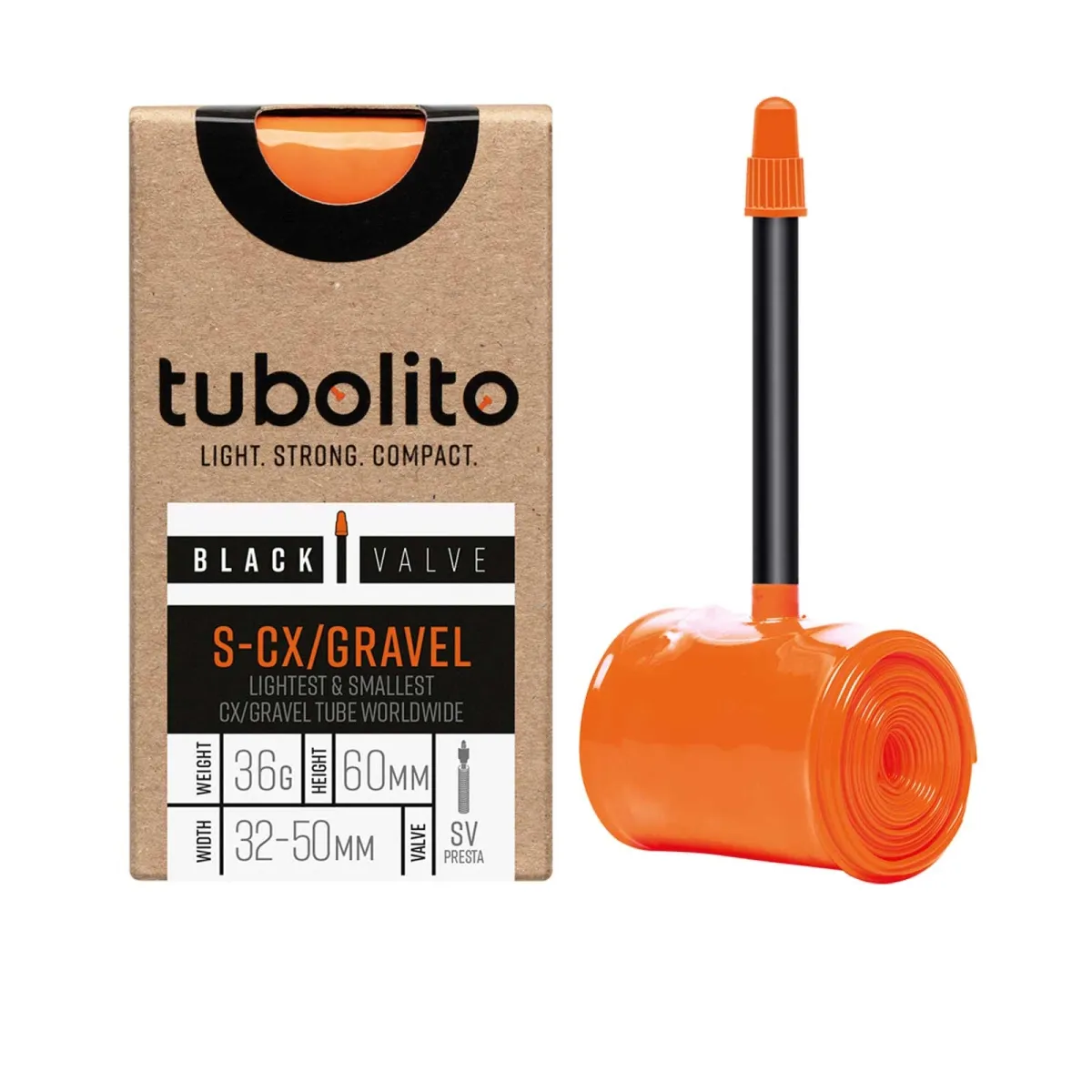 Tubolito Schlauch S-Tubo CX/Gravel - 28 Zoll x 32-50 mm Sclaverant Ventil 60 mm schwarz