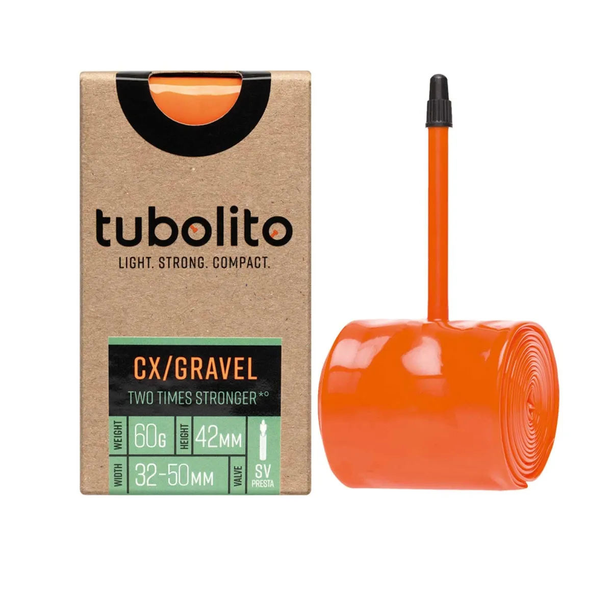 Tubolito Schlauch Tubo CX/Gravel - 28 Zoll x 32-50 mm Sclaverant Ventil 42 mm orange