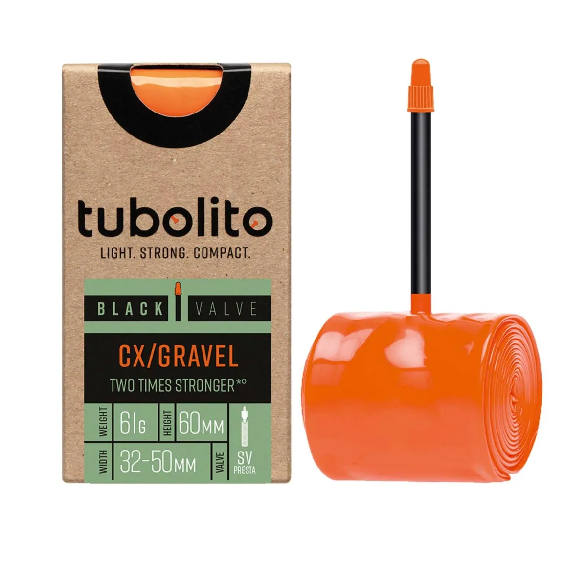 Tubolito Schlauch Tubo CX/Gravel - 28 Zoll x 32-50 mm Sclaverant Ventil 60 mm schwarz