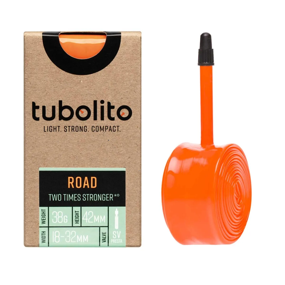 Tubolito Schlauch Tubo Road 700C - 28 Zoll x 18-32 mm Sclaverant Ventil 42 mm orange