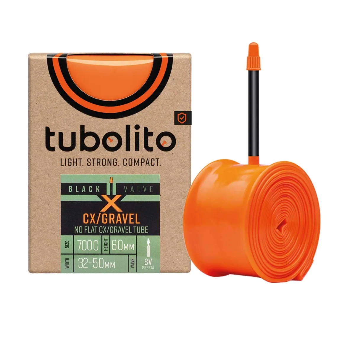Tubolito Schlauch X-Tubo CX/Gravel - 28 Zoll x 32-50 mm Sclaverant Ventil 60 mm schwarz