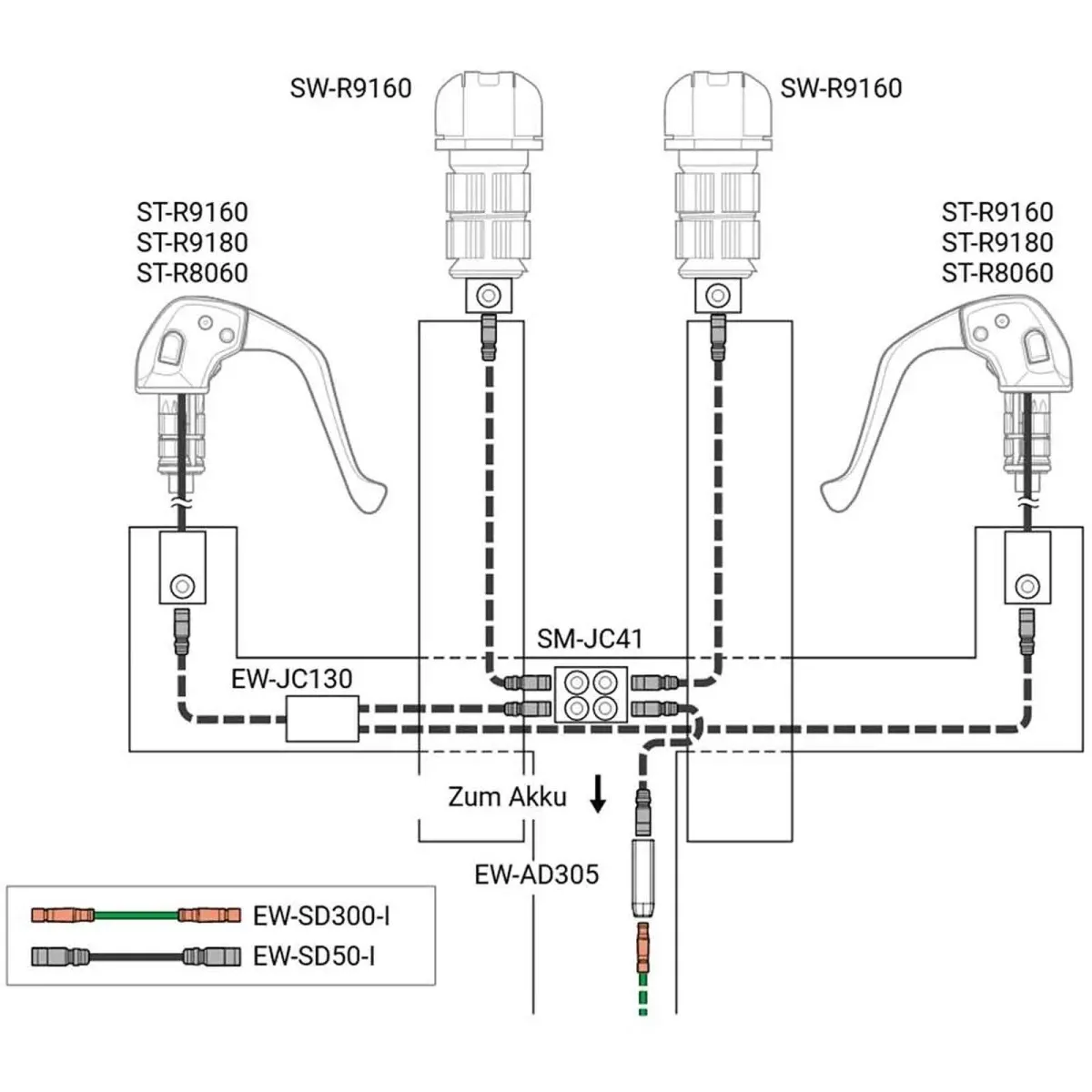 Shimano DURA-ACE Di2 TT Upgrade Kit R9250 Rim-Brake 12x2-fach