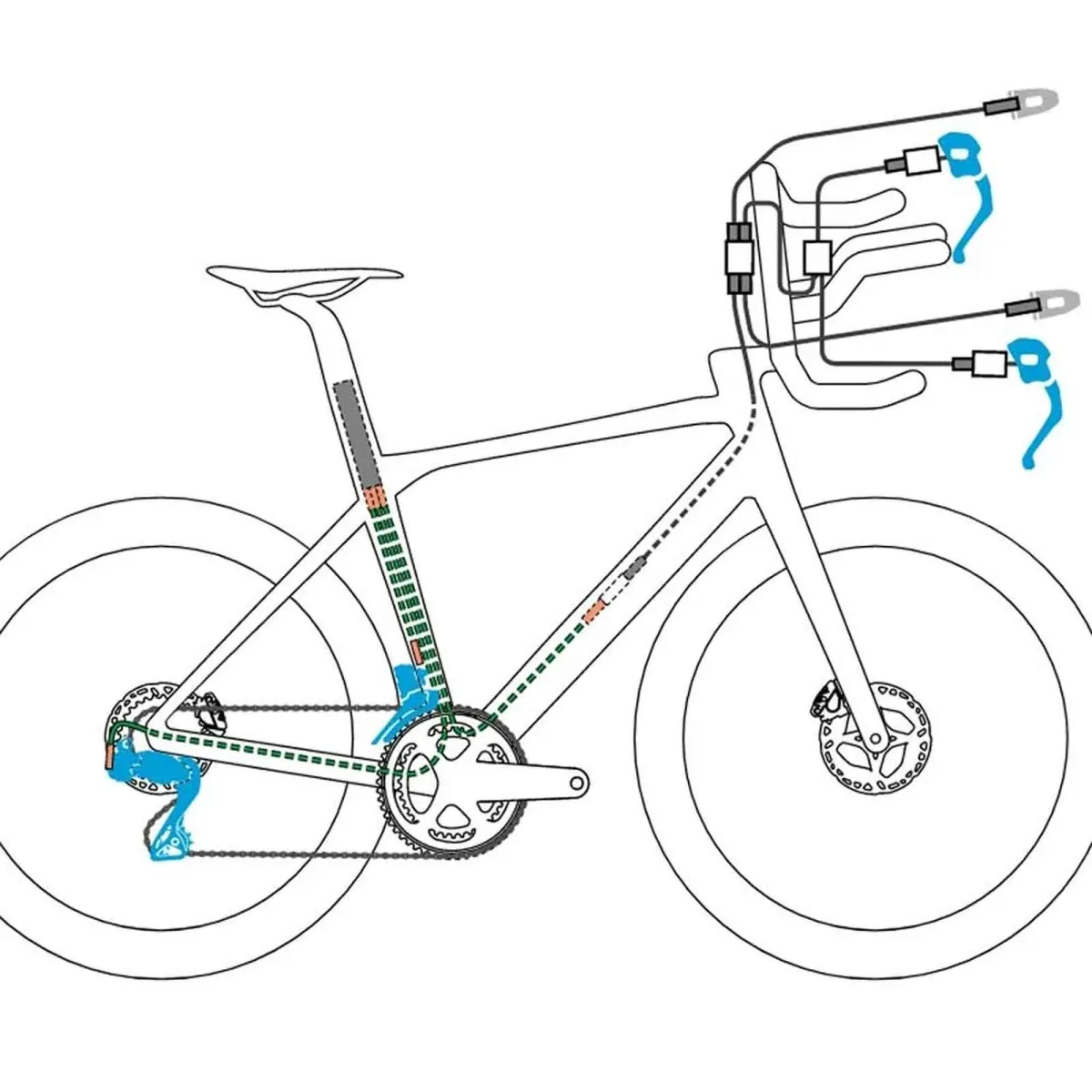 Shimano DURA-ACE Di2 TT Upgrade Kit R9250 Rim-Brake 12x2-fach