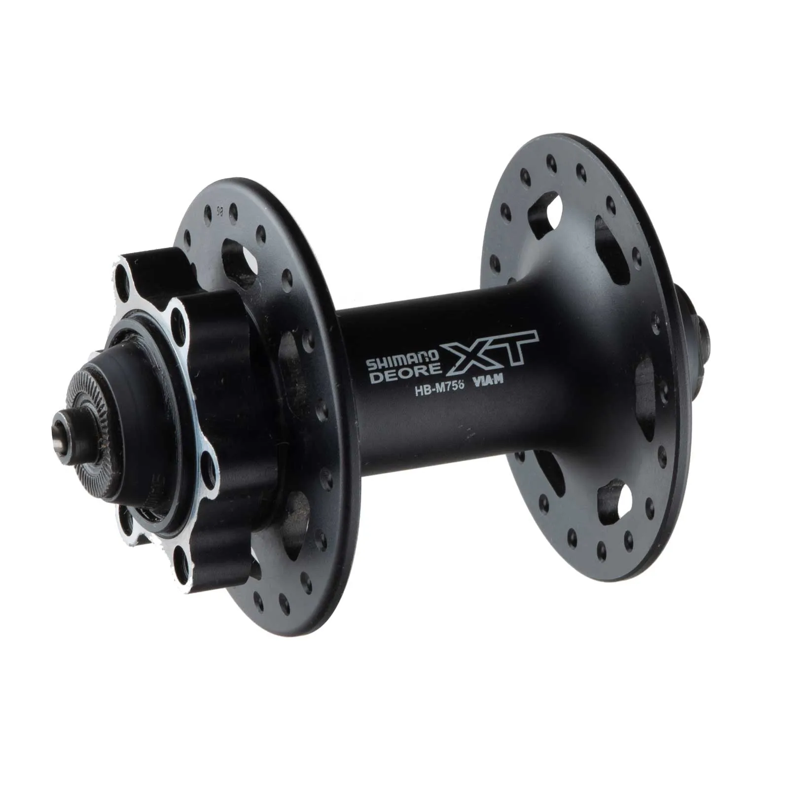 Shimano Deore XT Vorderradnabe HB-M756-BL schwarz 32 Loch Disc 6 Loch | ohne Schnellspanner - Restbestand