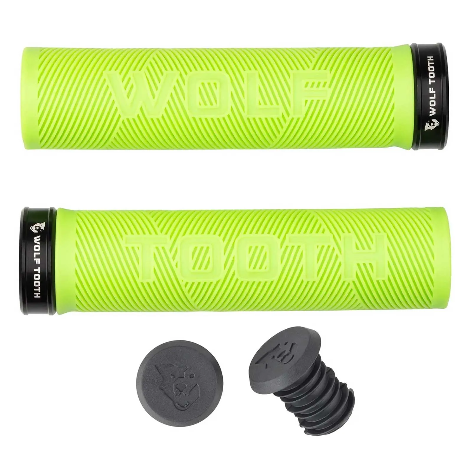 Wolf Tooth Echo Lock On Lenkergriffe 32mm Farbe black/green
