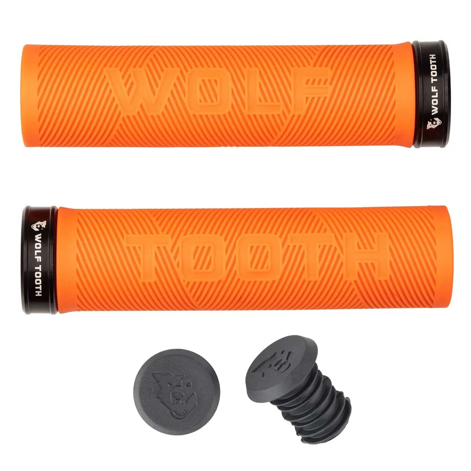 Wolf Tooth Echo Lock On Lenkergriffe 32mm Farbe black/orange