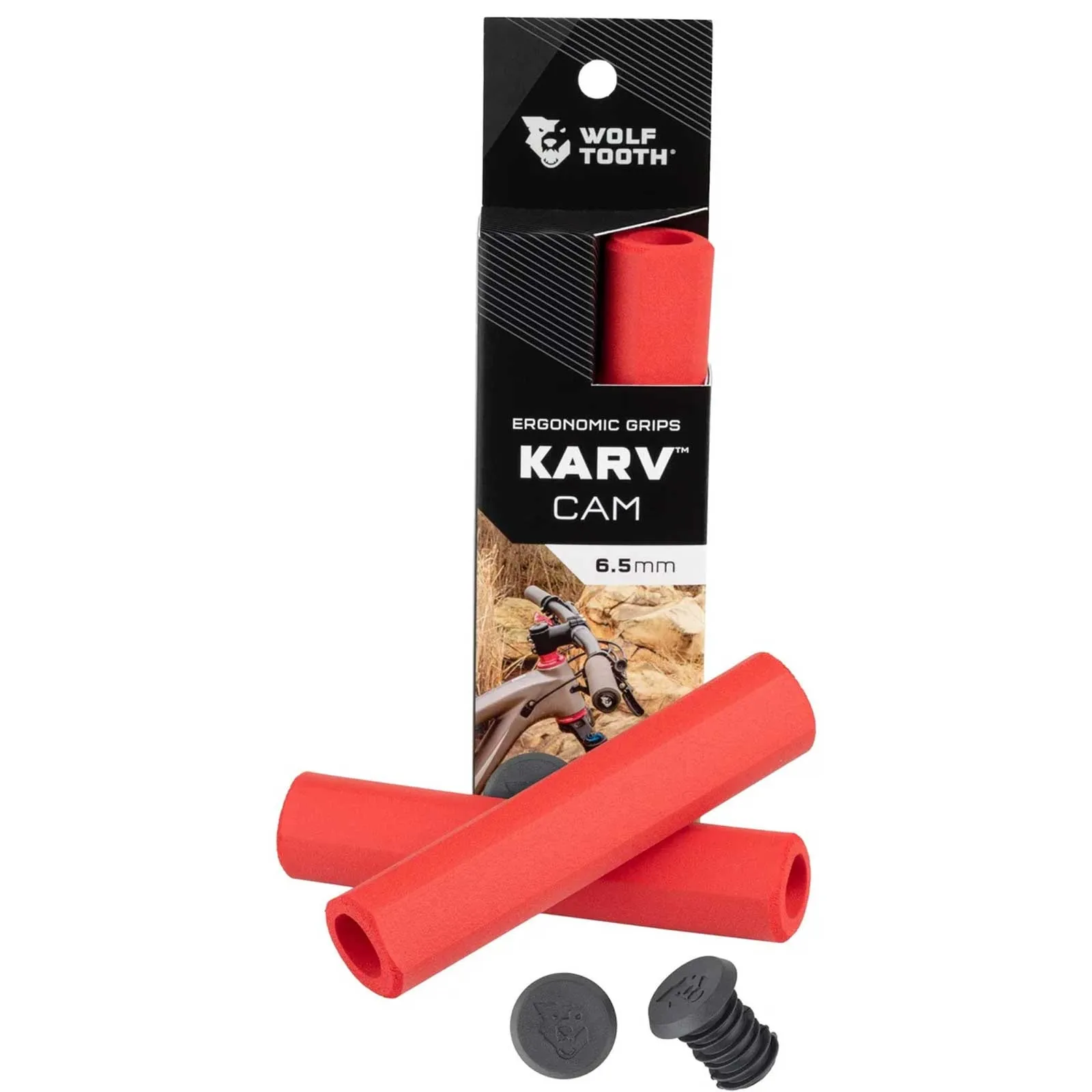Wolf Tooth Karv Cam Lenkergriffe 32mm Farbe red