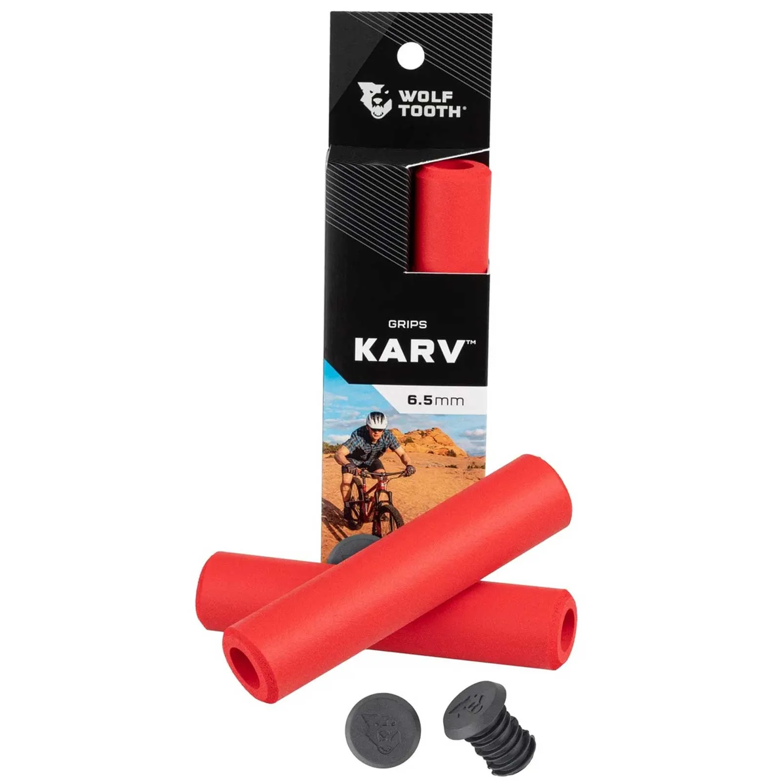 Wolf Tooth Karv Lenkergriffe 32mm Farbe red