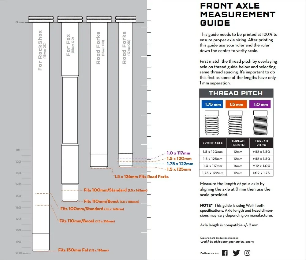 Wolf Tooth Steckachse - FOX Gabel 15x100mm schwarz