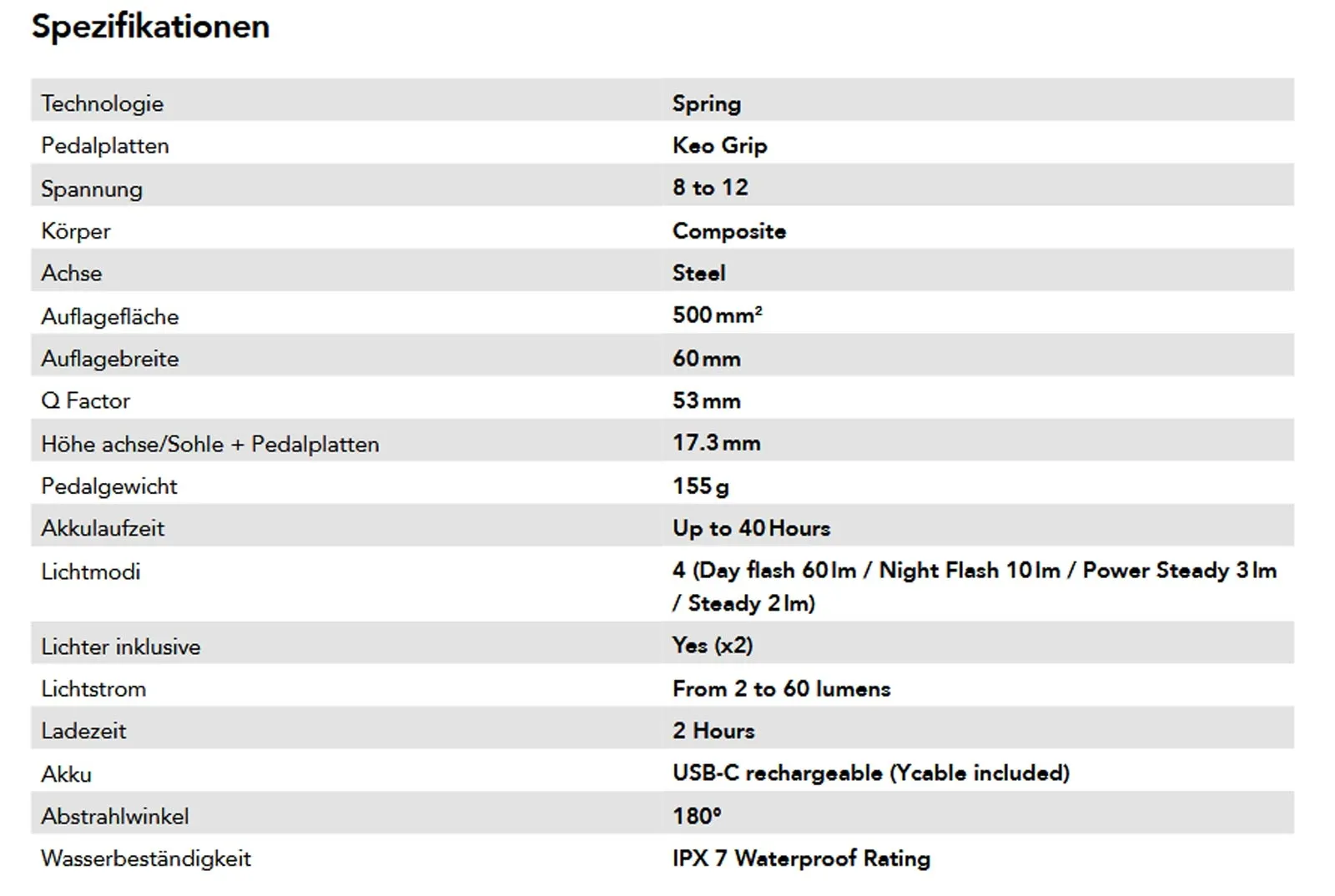 Look Keo 2 Max Vision Pedale schwarz incl Keo Grip Platten grau | Beleuchtung ohne STVZO