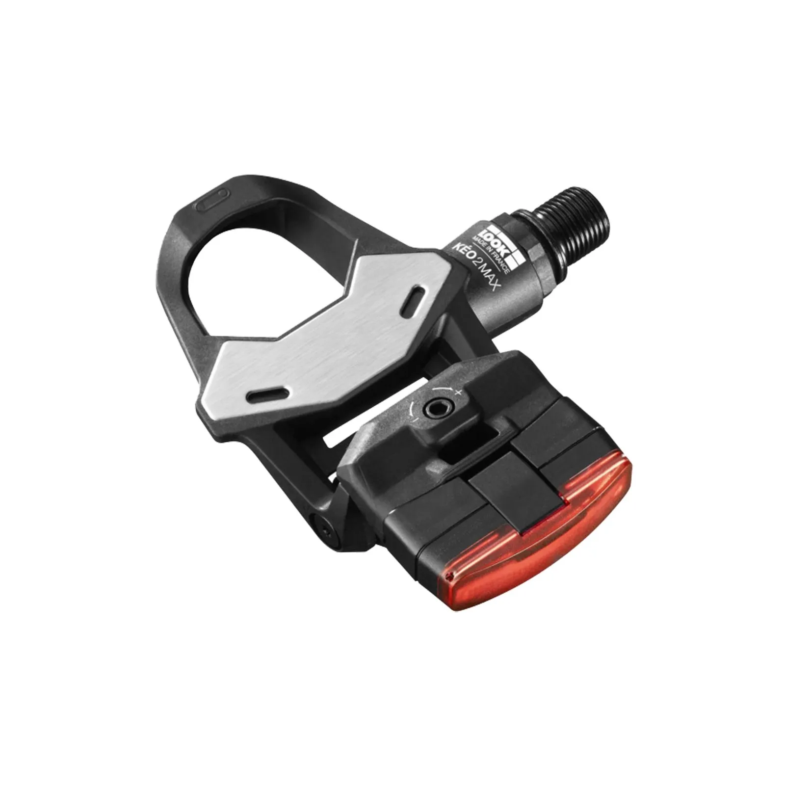 Look Keo 2 Max Vision Pedale schwarz incl Keo Grip Platten grau | Beleuchtung ohne STVZO