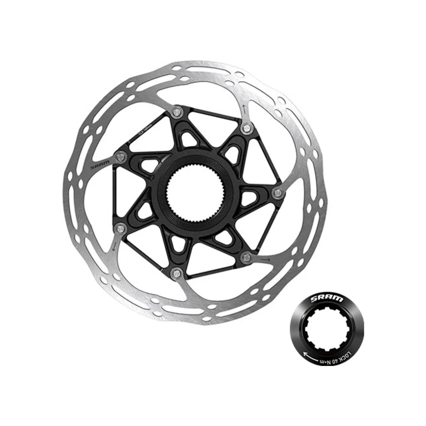 Sram Centerline X Bremsscheibe Centerlock zweiteilig rounded 160 mm