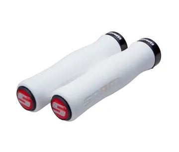 Sram Griffgummi Foam Contour Locking Grips weiss-schwarz