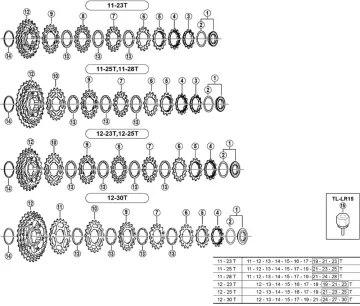 Ersatzteile Shimano Ultegra CS-6700 Kassette 10-fach