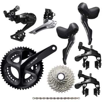 Shimano 105 R7000 Gruppe 11x2-fach komplett schwarz