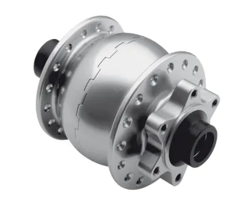 Schmidt SON 28 15 110 Boost Disc 6 Loch Nabendynamo silber eloxiert 32 Loch