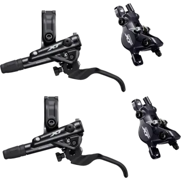 Disc Set Shimano Deore XT M8100 Scheibenbremsen schwarz 2 Kolben