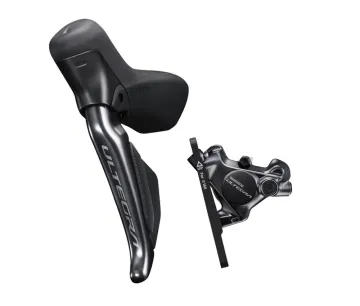 Scheibenbremse Shimano Ultegra DI2 STI Dischebel ST-R8170-L links 2 fach + Bremssattel BR-R8170