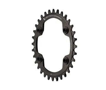 Wolf Tooth Drop Stop A Kettenblatt - Shimano XTR Lochkreis 96mm asymmetrisch 9-12-fach 34 Zähne