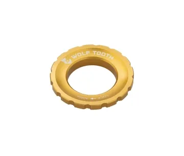 Wolf Tooth Centerlock Verschlussring - externe Verschraubung Aluminium gold