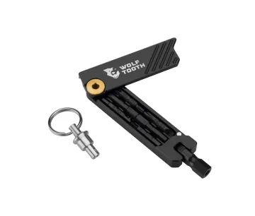 Wolf Tooth 6-Bit System Hex Wrench Multitool - Bithalter / Schlüsselanhänger - gold