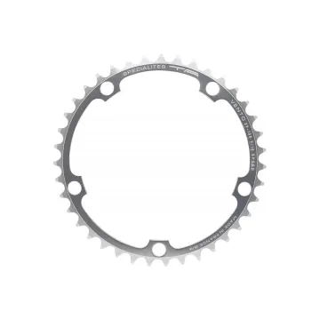 TA Specialite Vento Kettenblatt 10+9 x 2 fach Campagnolo 135 Lk silber Innen 40 Zähne