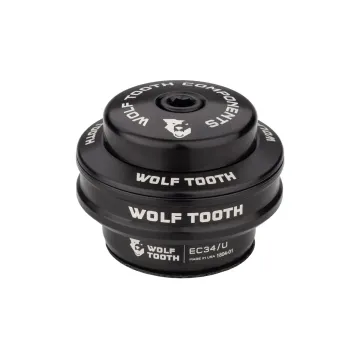 Wolf Tooth Performance Steuersatz Oberteil 1 1/8 Zoll | EC34 / 28,6mm Höhe 16mm schwarz