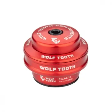Wolf Tooth Premium Steuersatz Oberteil 1 1/8 Zoll | EC34 / 28,6mm Höhe 16mm rot