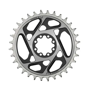 Sram XX SL Eagle T-Type Kettenblatt 8-Loch DM Offset 0mm schwarz-silber 38 Zähne
